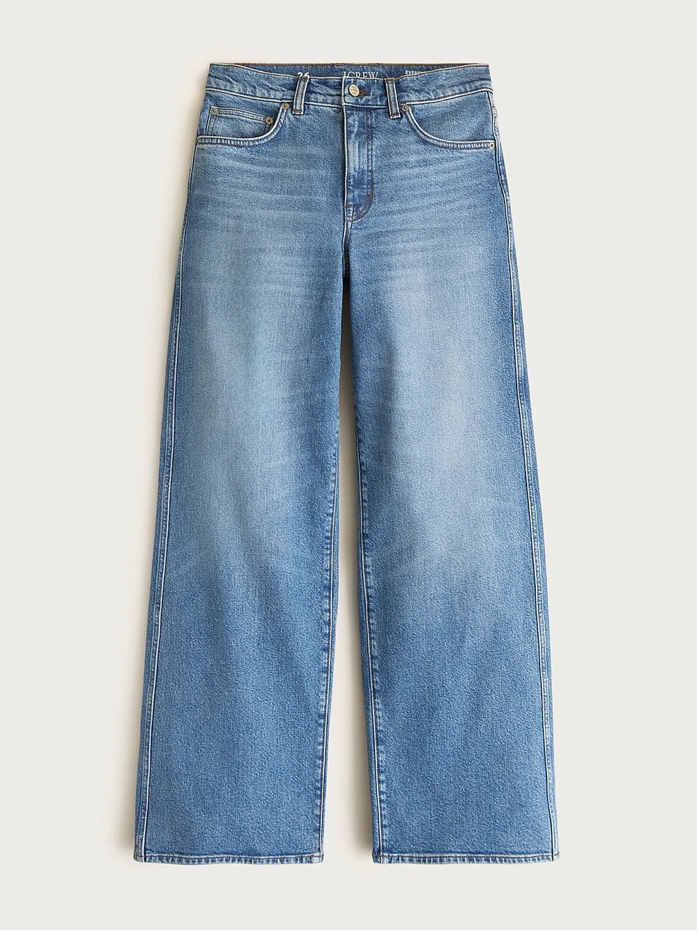 Everyday wide-leg ankle jean in semi-stretch